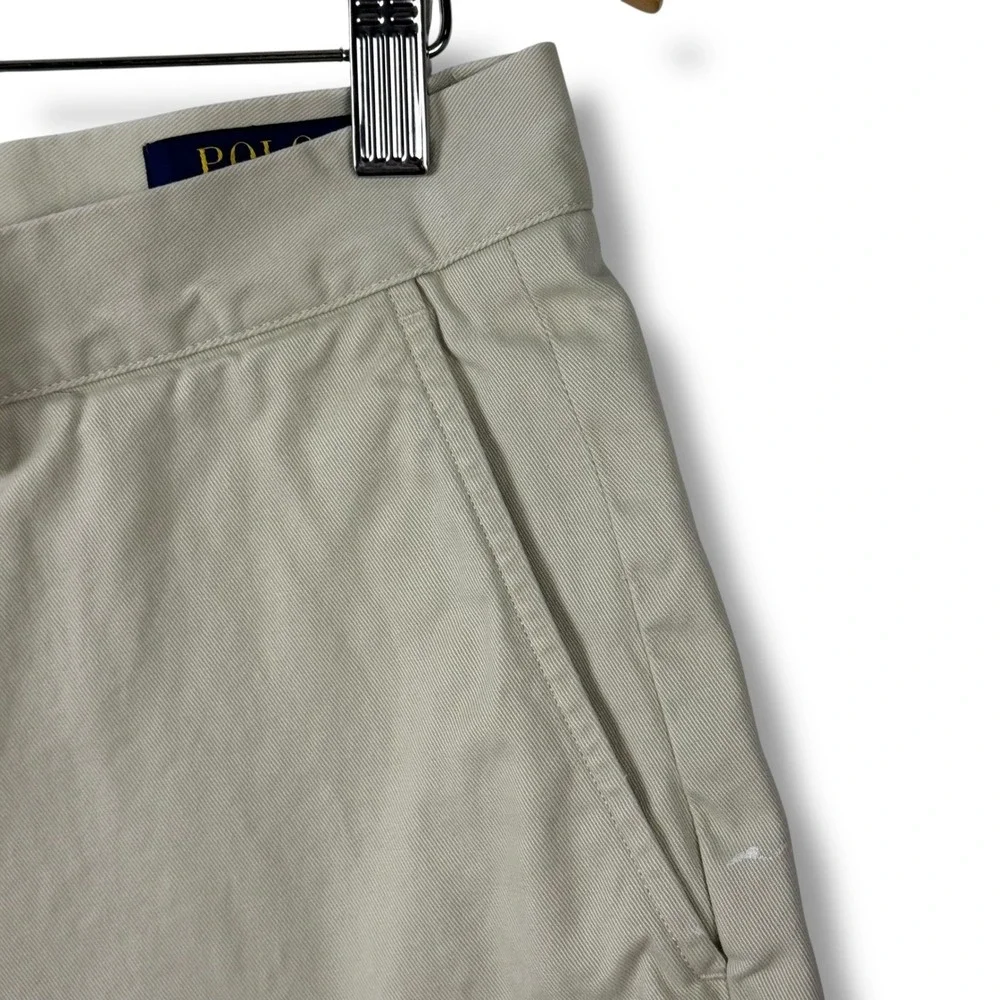 Polo Ralph Lauren Shorts Mens 32 Khaki Classic Fit‎ 9 Cotton Chino Beige Prep